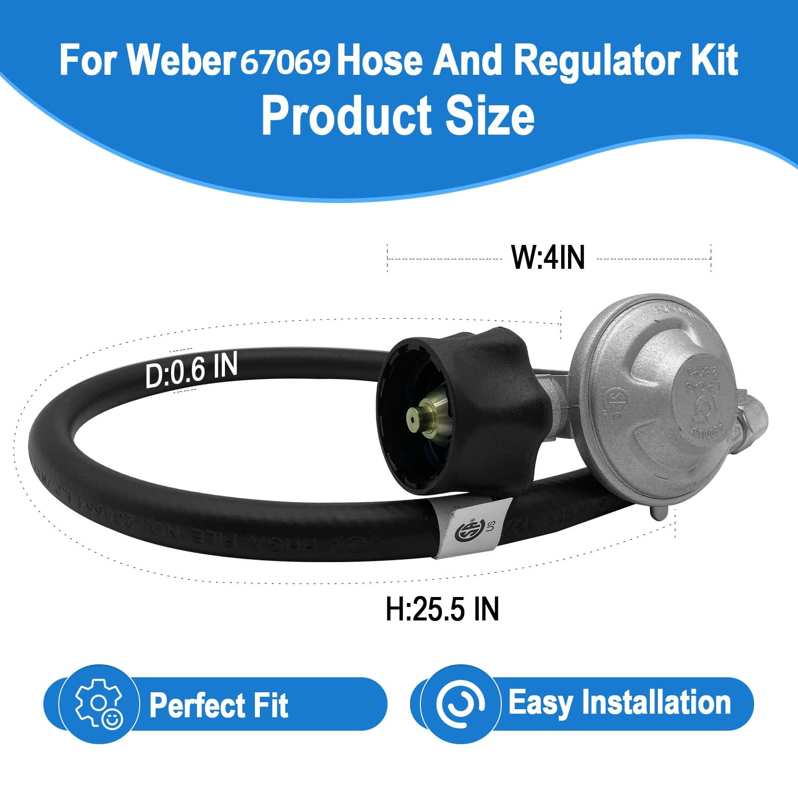 PYXGLAQ Hose and Regulator Kit detailed view