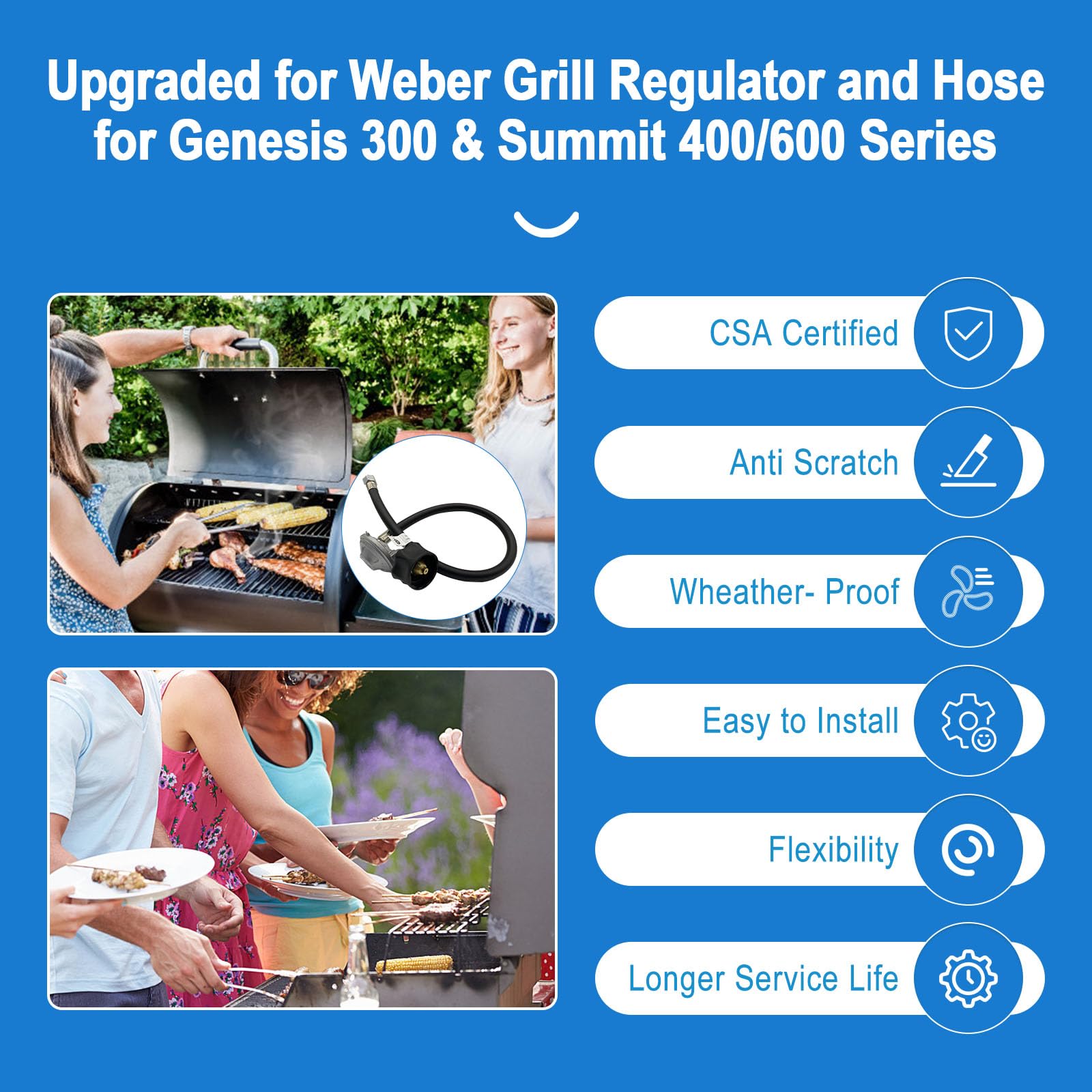 PYXGLAQ Weber Hose and Regulator Kit packaging
