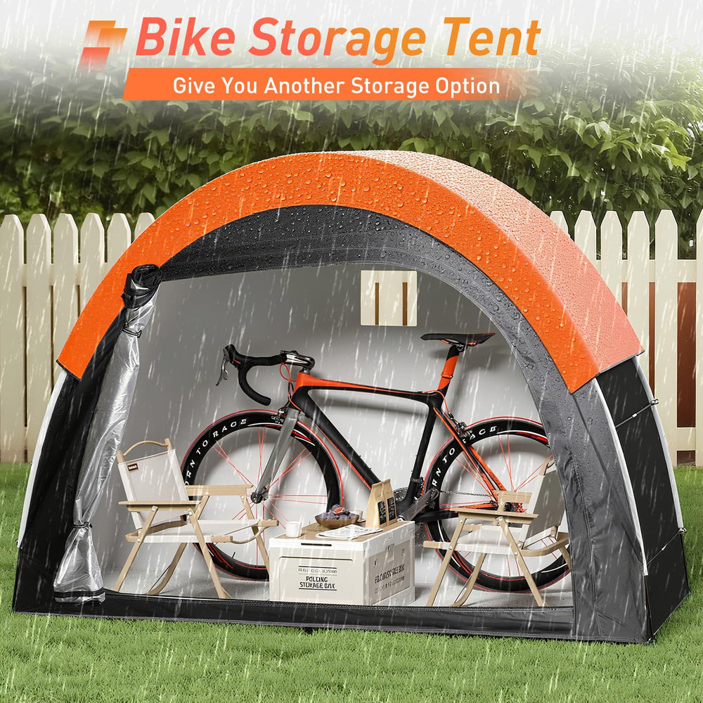 PZT Bike Tent with ground stakes for stability