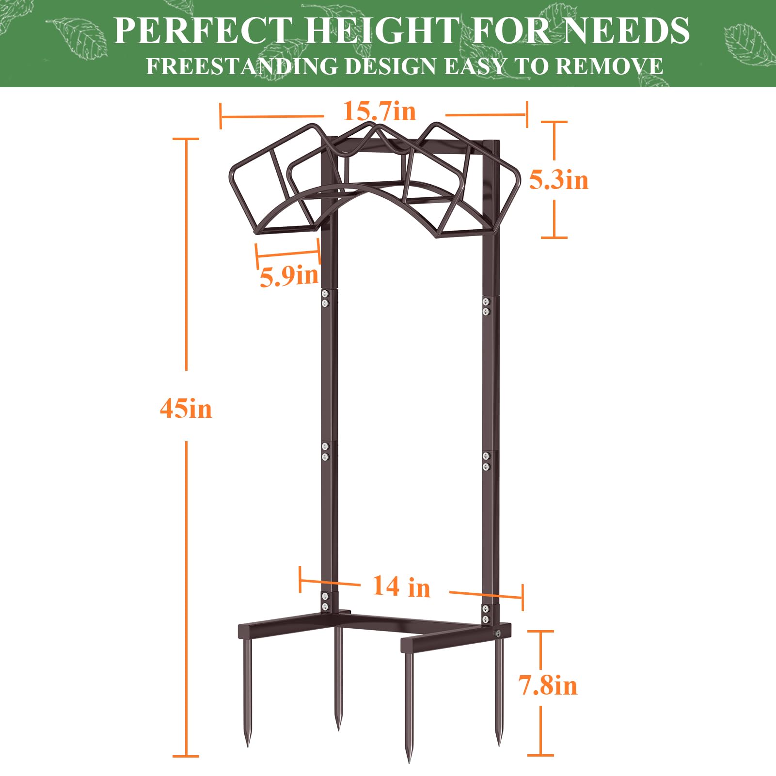 Qatsrin Garden Hose Holder in garden setting