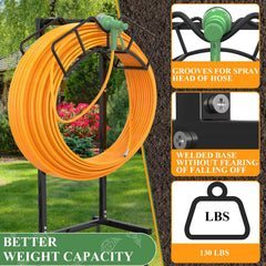 Qatsrin Garden Hose Holder with 160ft hose installed