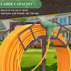 Qatsrin Garden Hose Holder with garden hose stored