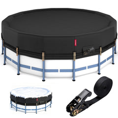 QH.HOME 10Ft Winter Pool Cover front view