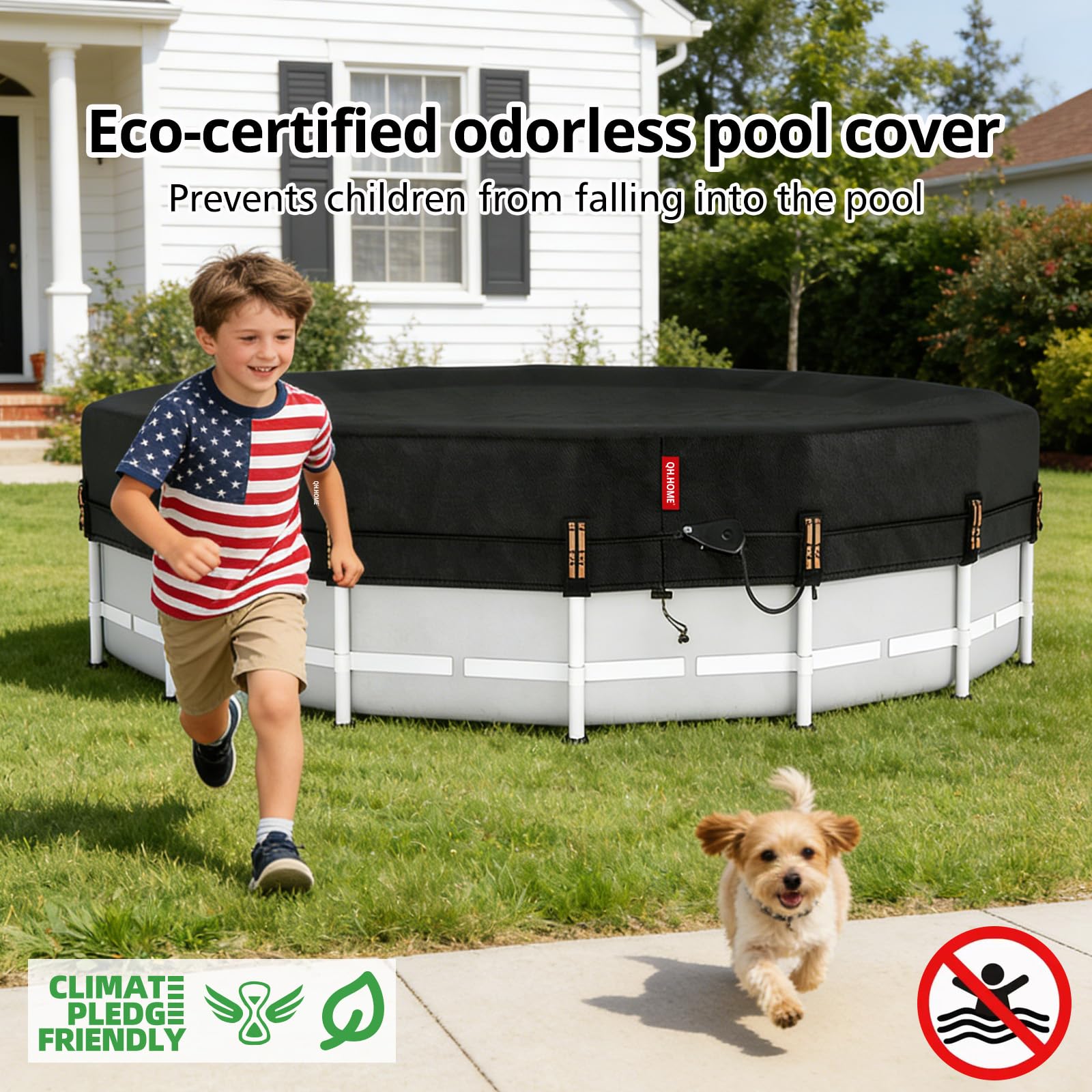 QH.HOME 15ft Pool Cover packaging