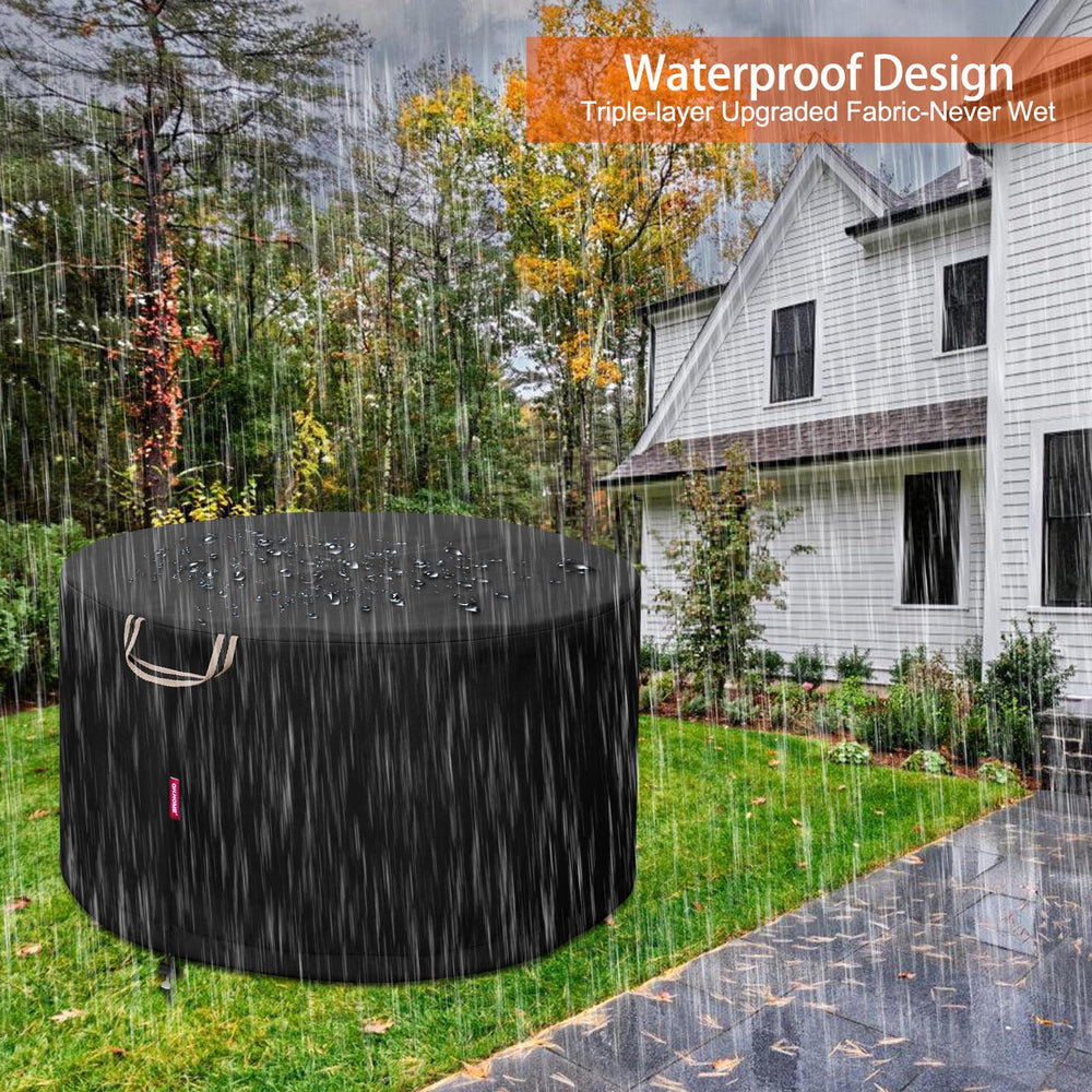 QH.HOME Fire Pit Cover for Yukon, Vents for air circulation
