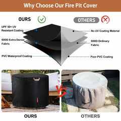 QH.HOME Fire Pit Cover on a Solo Stove Bonfire