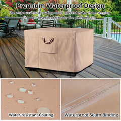 QH.HOME Fire Pit Cover Square 30 inches side view