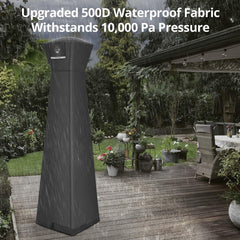 QH.HOME Heater Cover showcasing full-length zipper