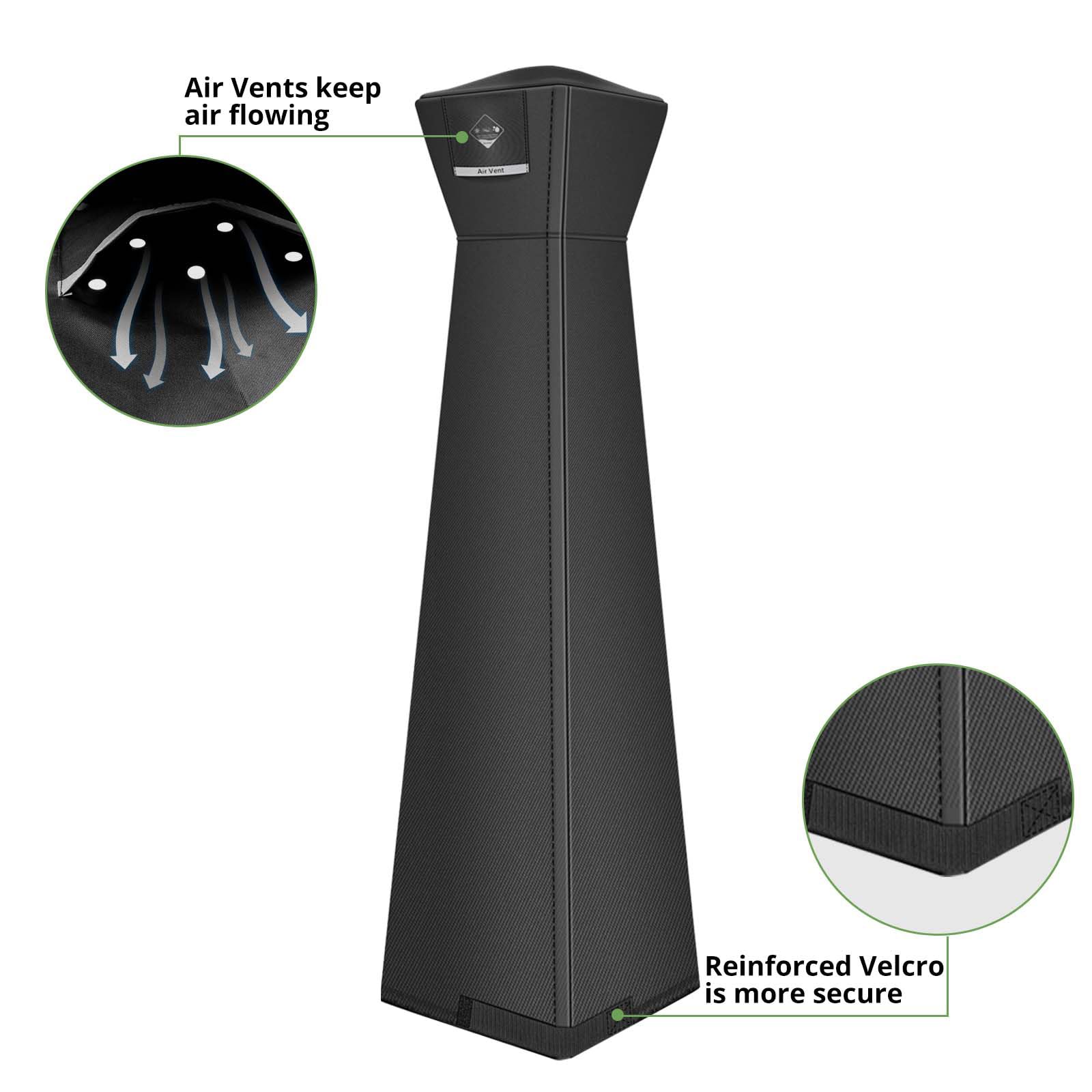 QH.HOME Patio Heater Cover bottom tightening Velcro