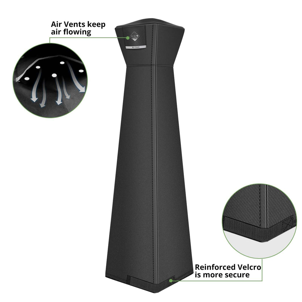 QH.HOME Patio Heater Cover bottom tightening Velcro