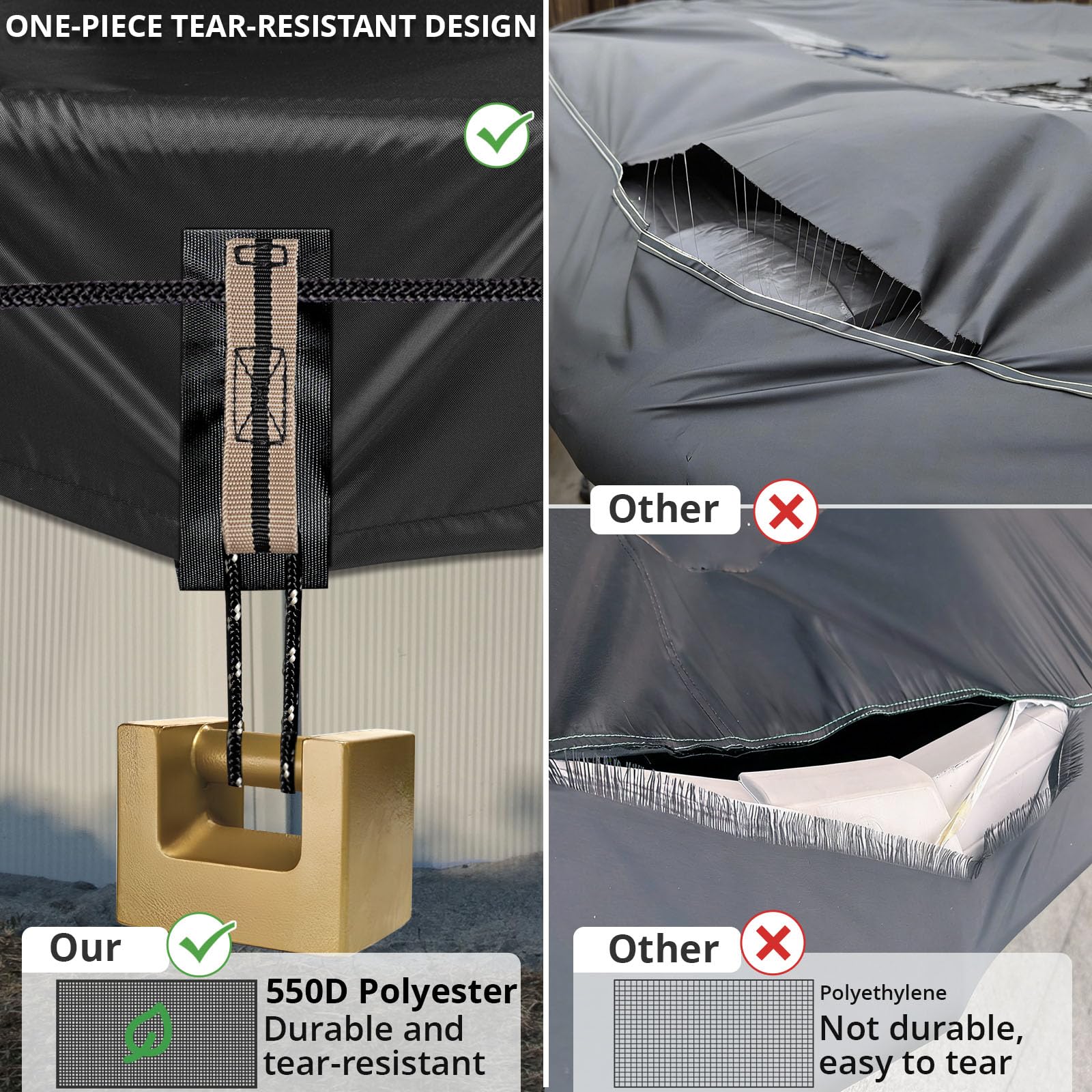 QH.HOME pool cover on an above ground pool