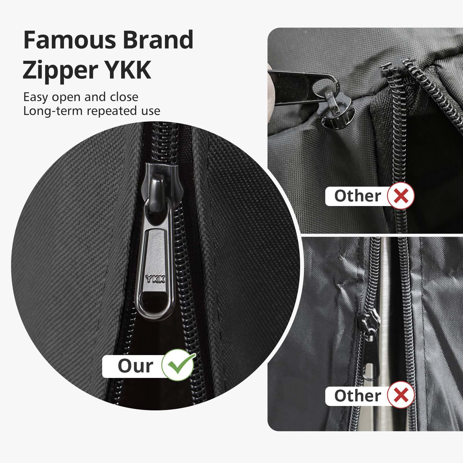 QH.HOME Waterproof Patio Heater Cover in use outdoors
