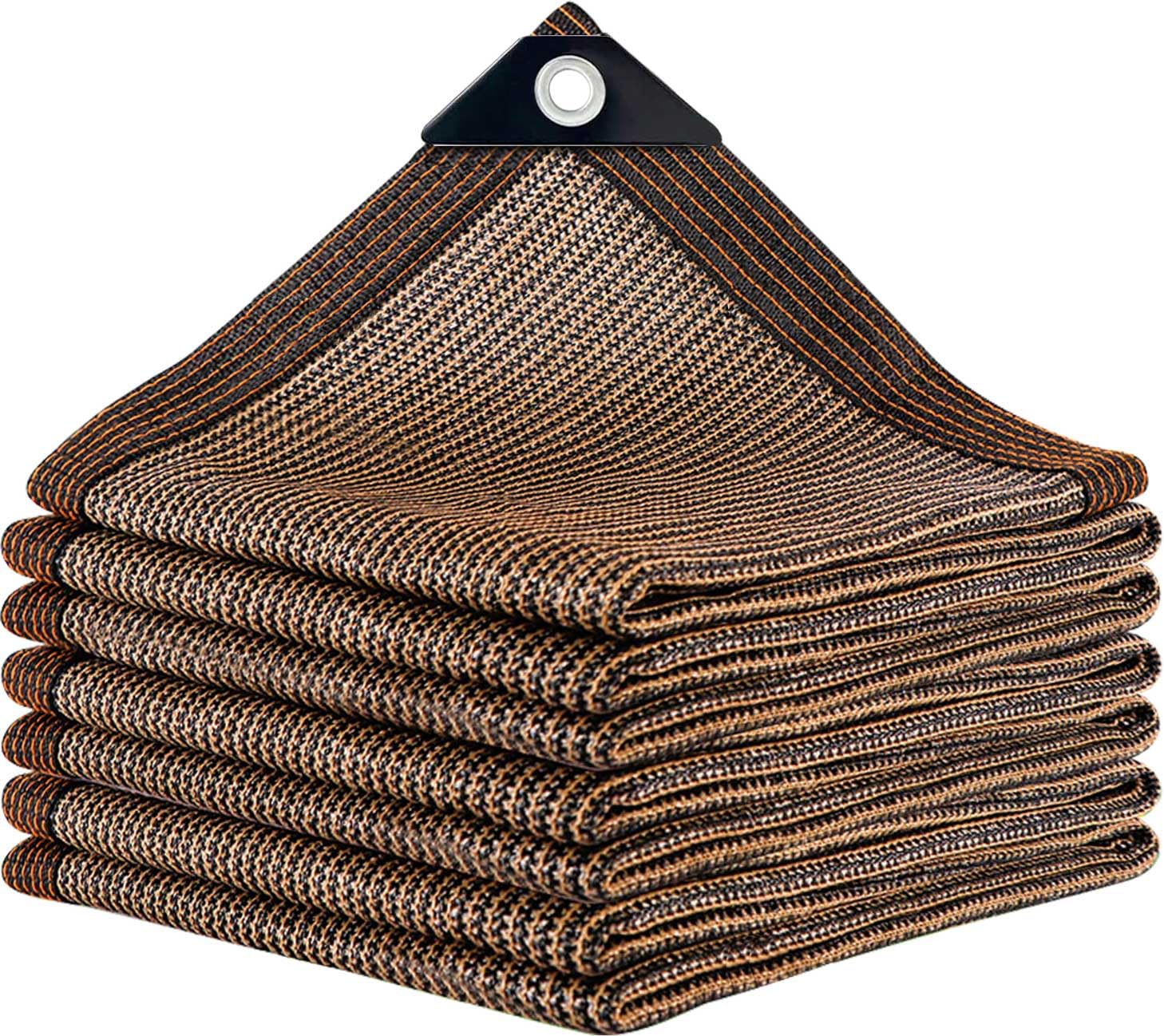 QHAIYYBF 80% Shade Cloth 10x12FT with grommets front view