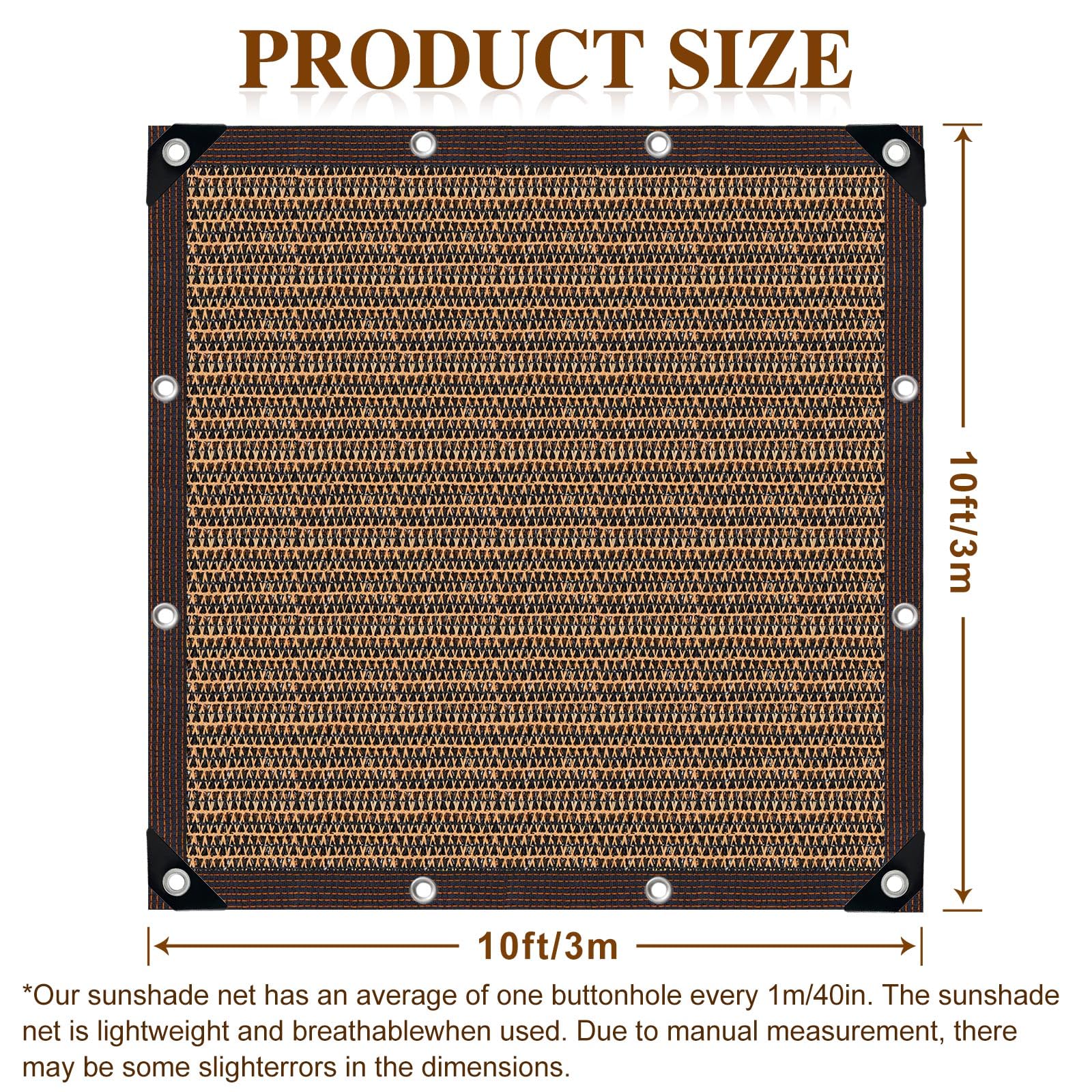 QHAIYYBF Shade Cloth 10x10FT in a garden setting