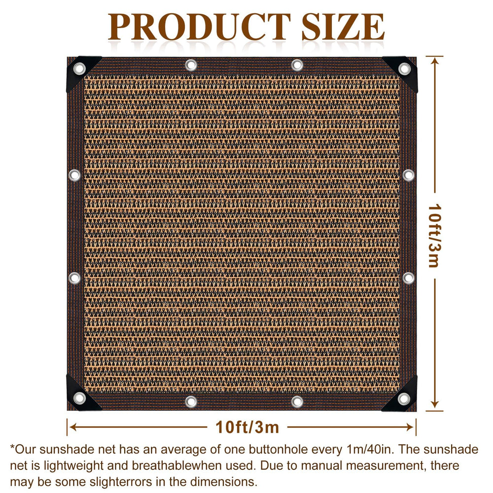 QHAIYYBF Shade Cloth 10x10FT in a garden setting