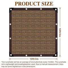 QHAIYYBF Shade Cloth 10x10FT in a garden setting