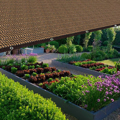 QHAIYYBF shade cloth providing shade for outdoor seating