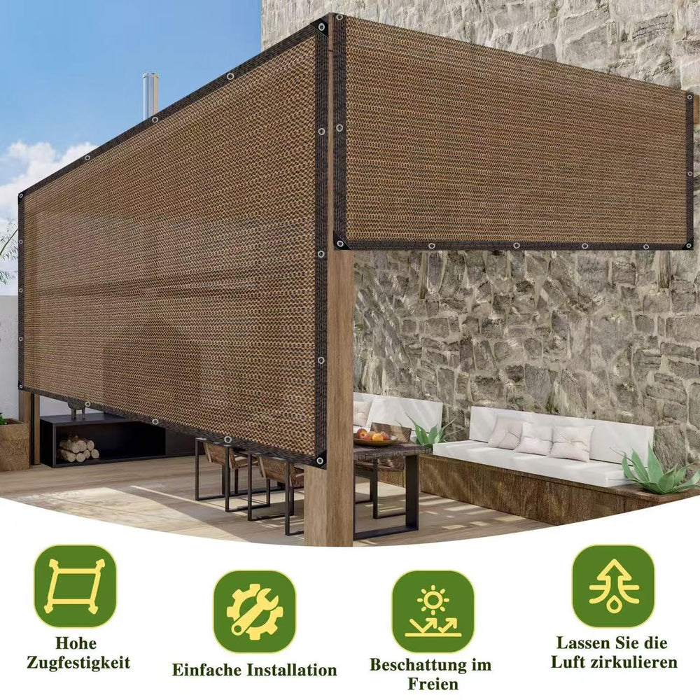 QHAIYYBF Shade Cloth spread over a garden