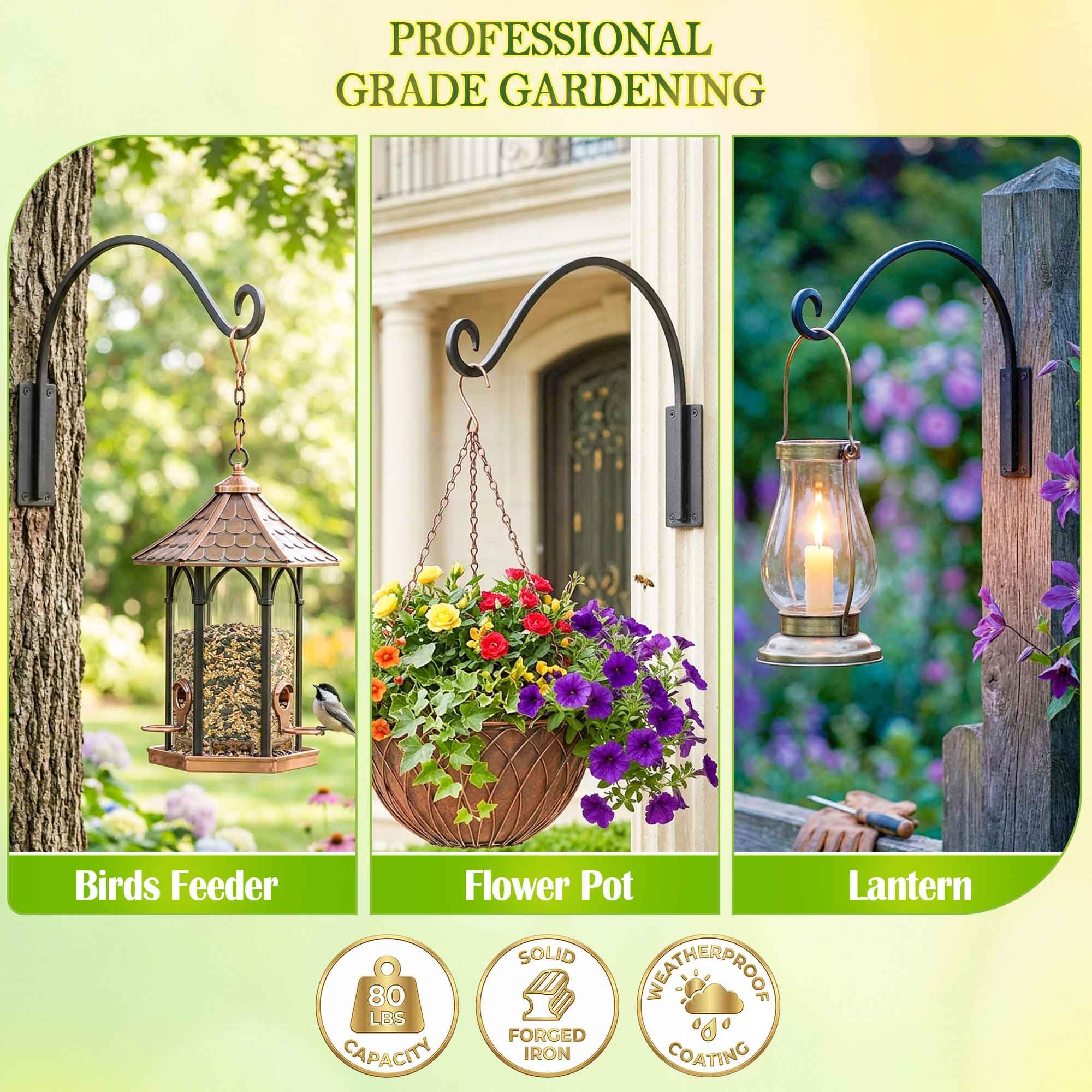 Qiang Ni plant hanger with wind chimes hanging