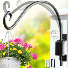 Qiang Ni Swivel Plant Hanger 16 Inch front view with mounting hardware