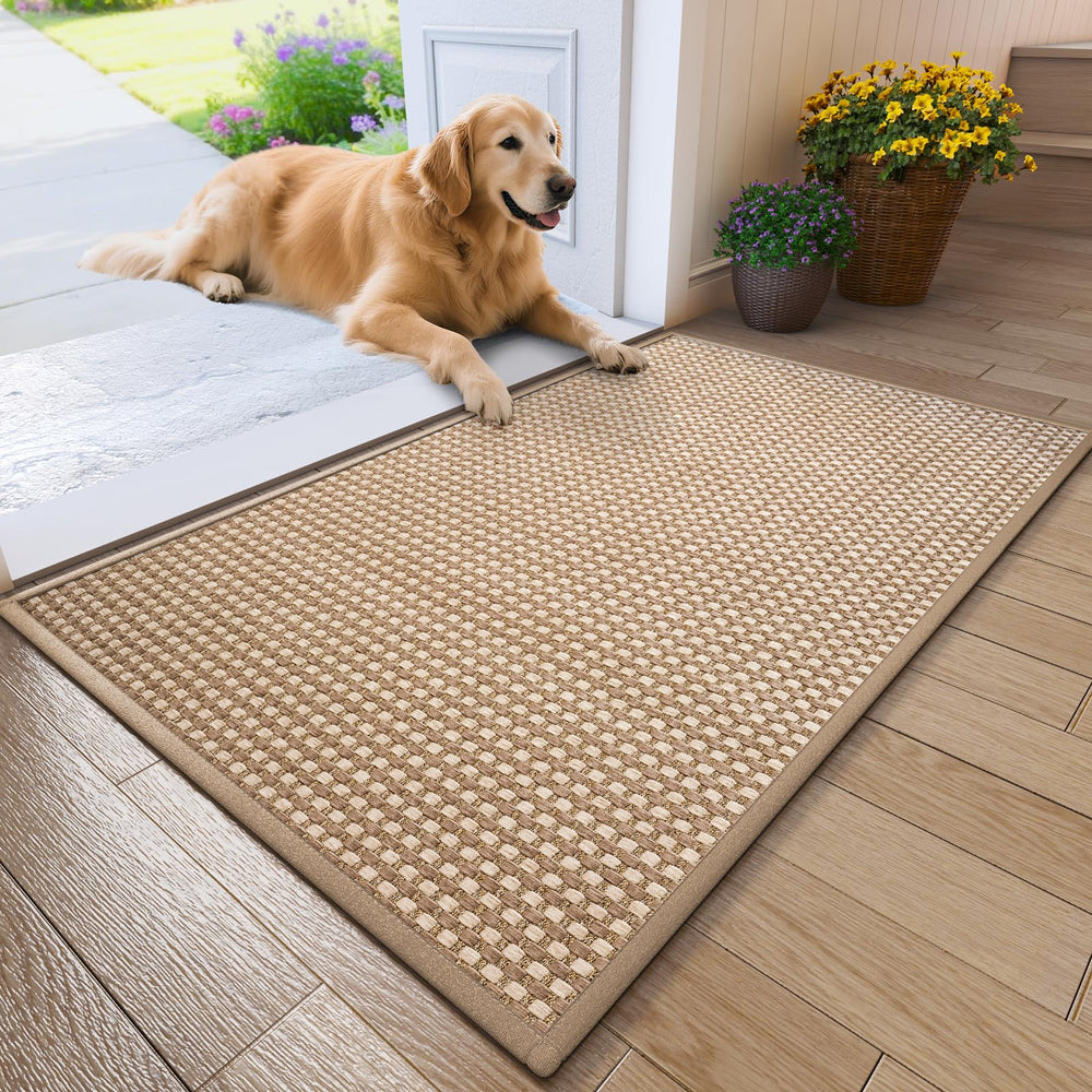 QiCaiJia Door Mat 31''x47'' brown front view