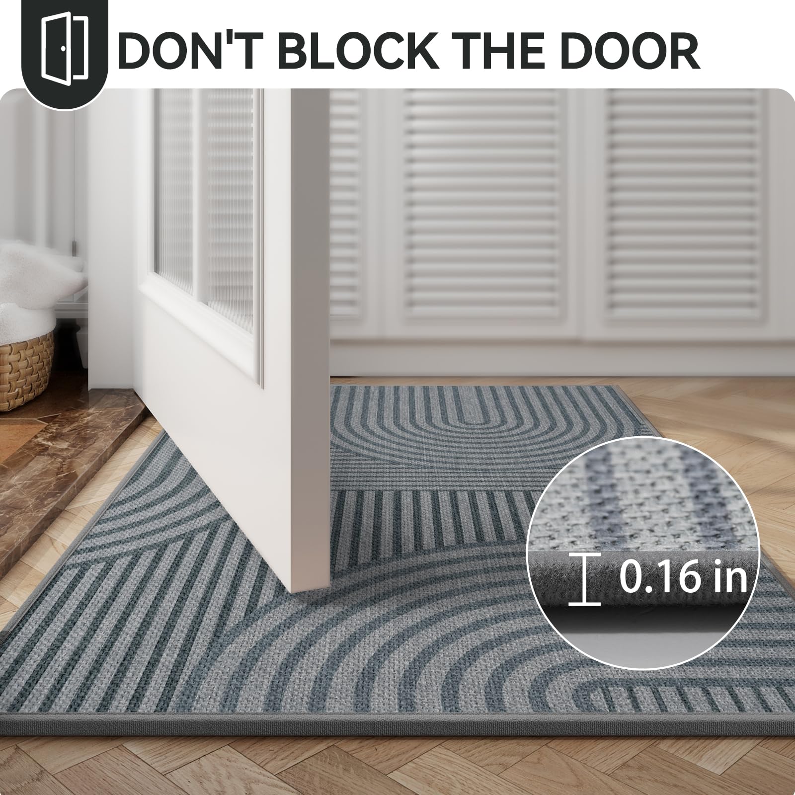 QiCaiJia Door Mat folded showing packaging