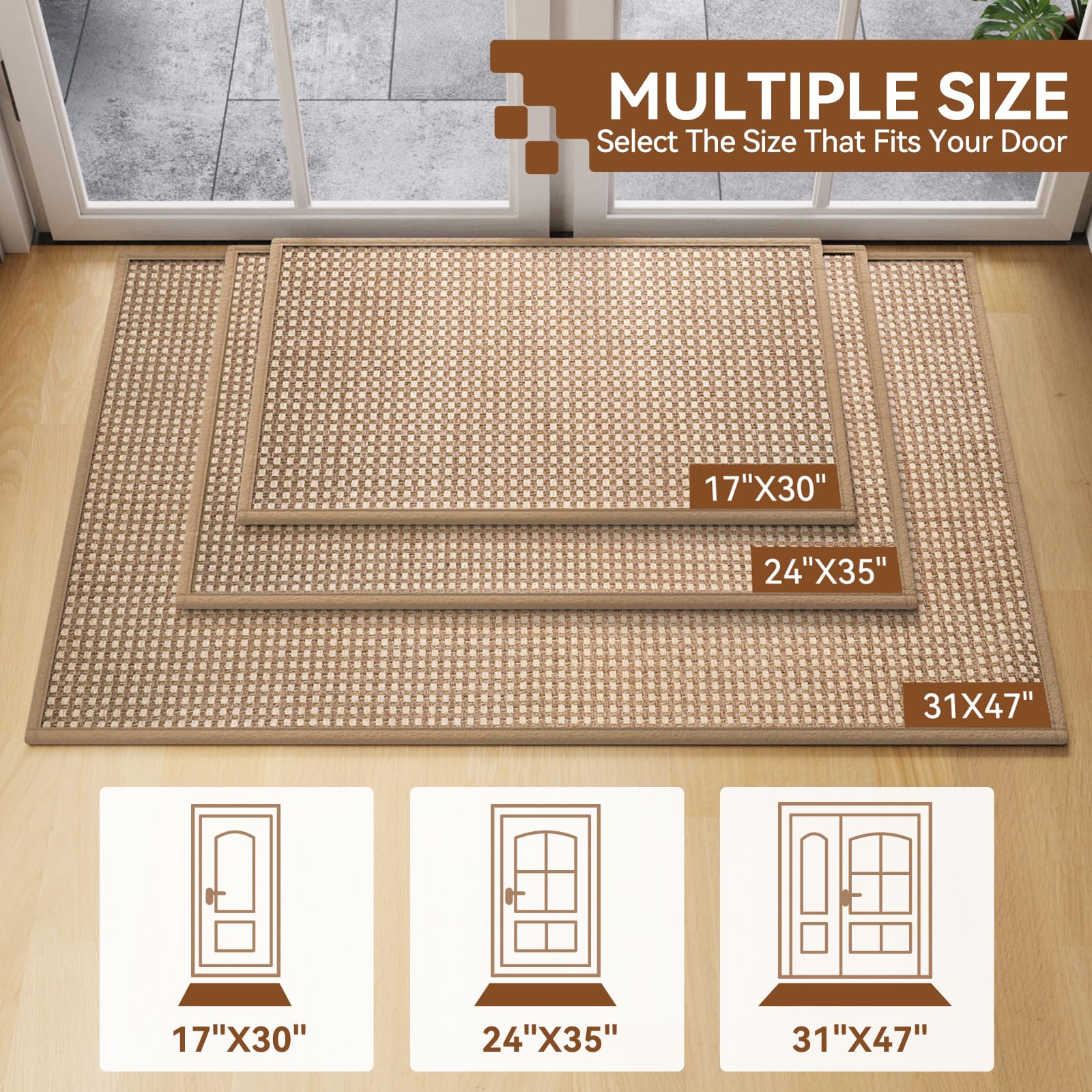 QiCaiJia Door Mat showcasing durable edge binding