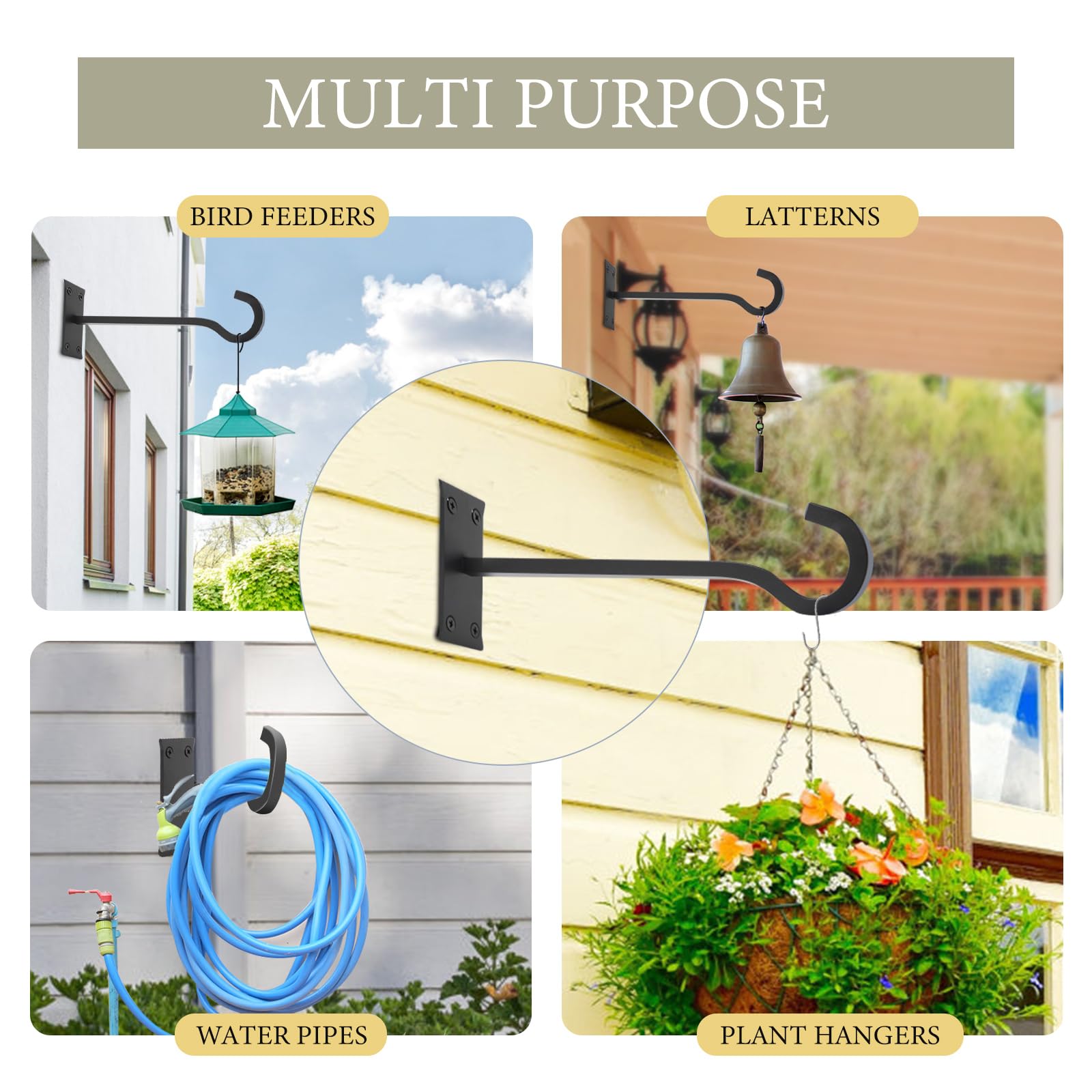 QIEGL metal plant hangers in packaging