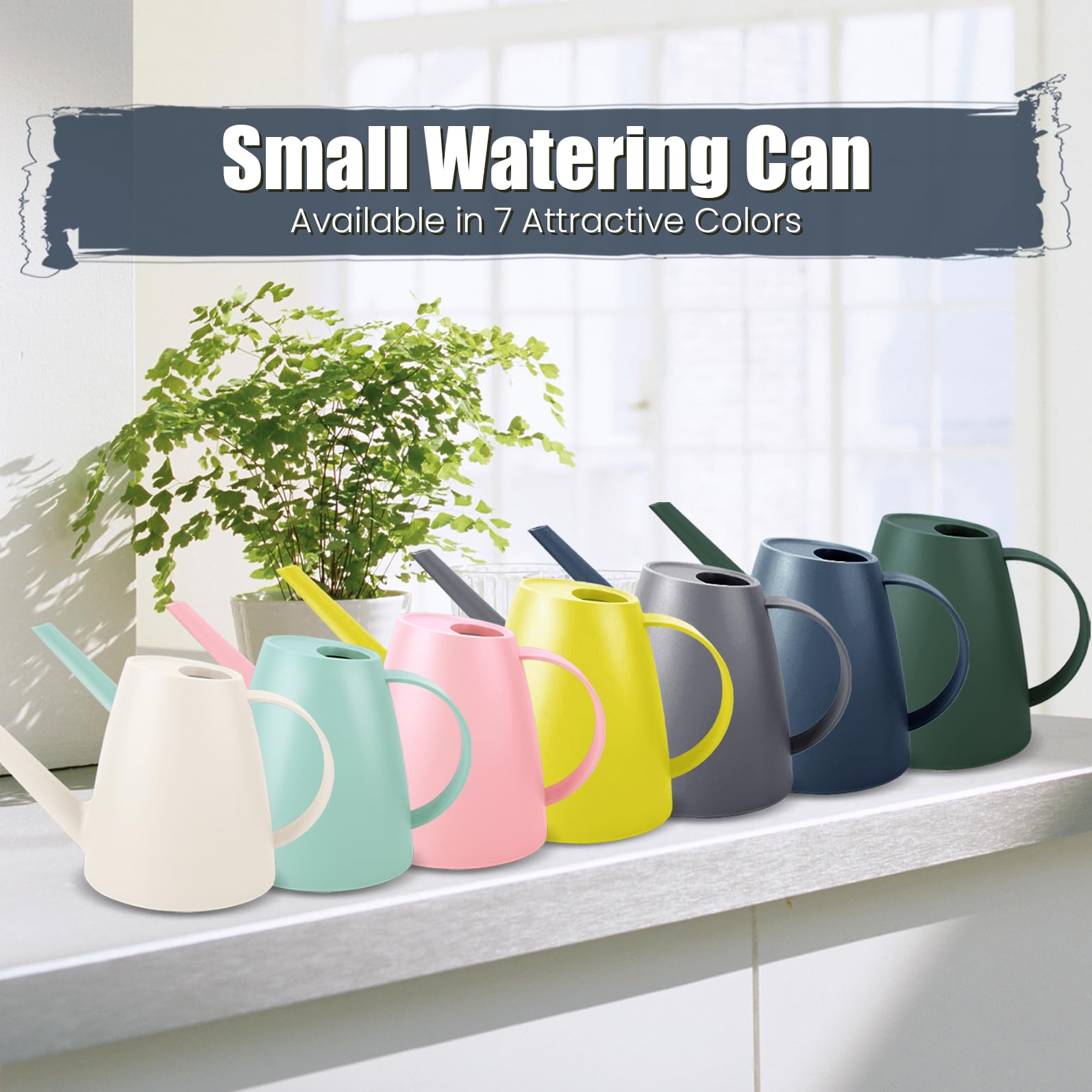 Qilebi watering can with ergonomic handle for comfort