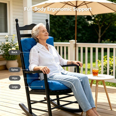 QILLOWAY cushion on a patio chair in outdoor setting