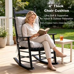QILLOWAY Outdoor Chair Cushion close-up of fabric