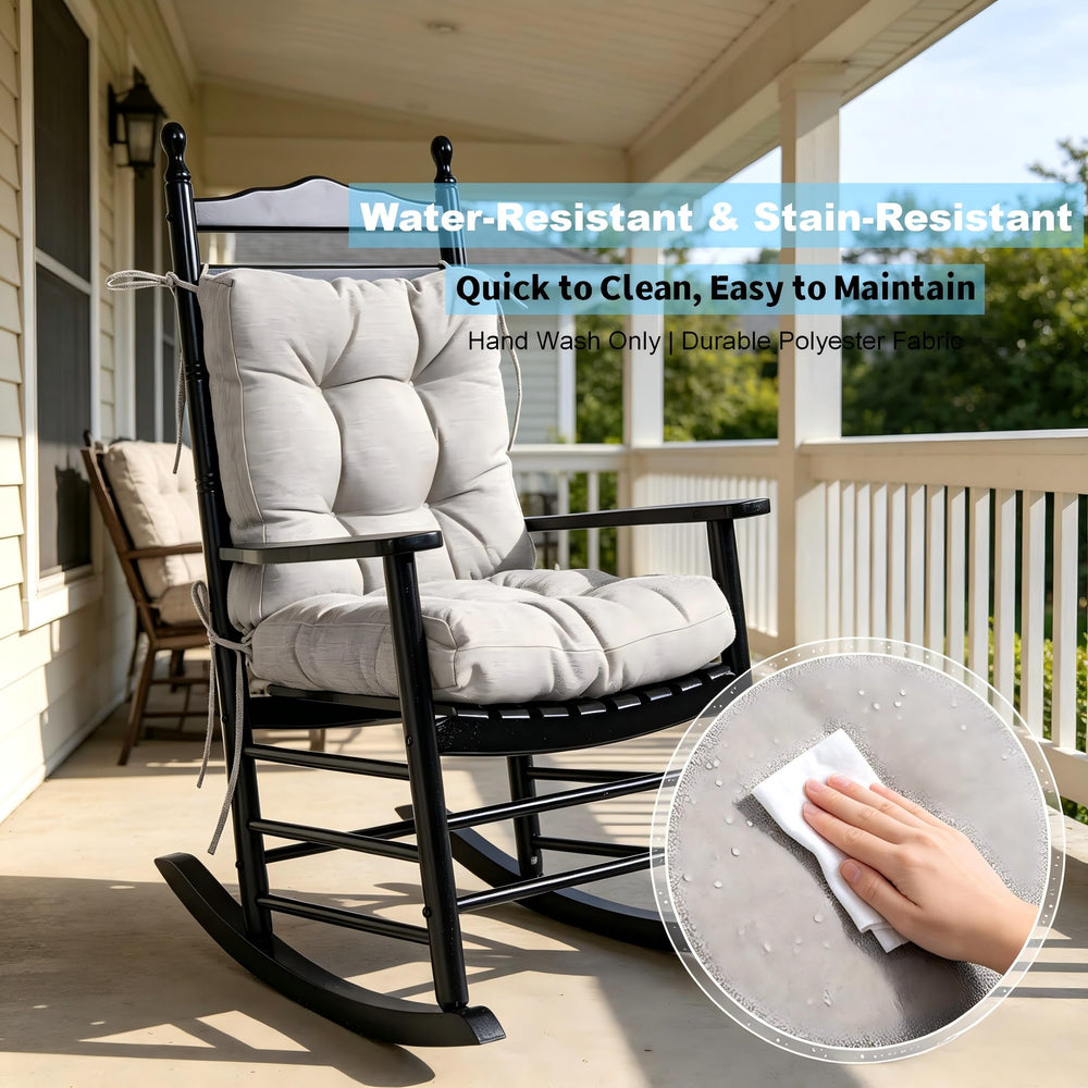 QILLOWAY Outdoor Chair Cushion dimensions shown