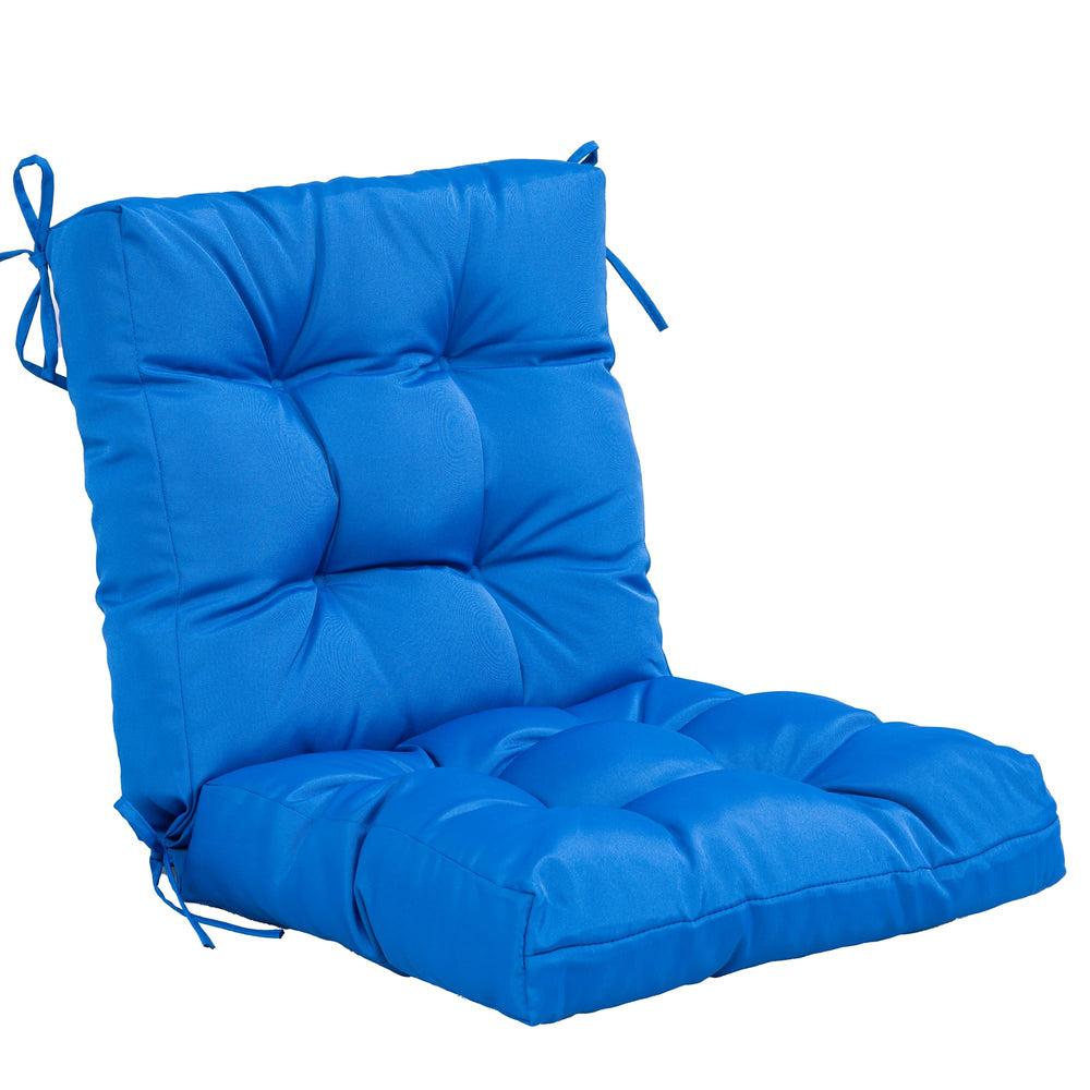 QILLOWAY Outdoor Chair Cushion in marine blue front view