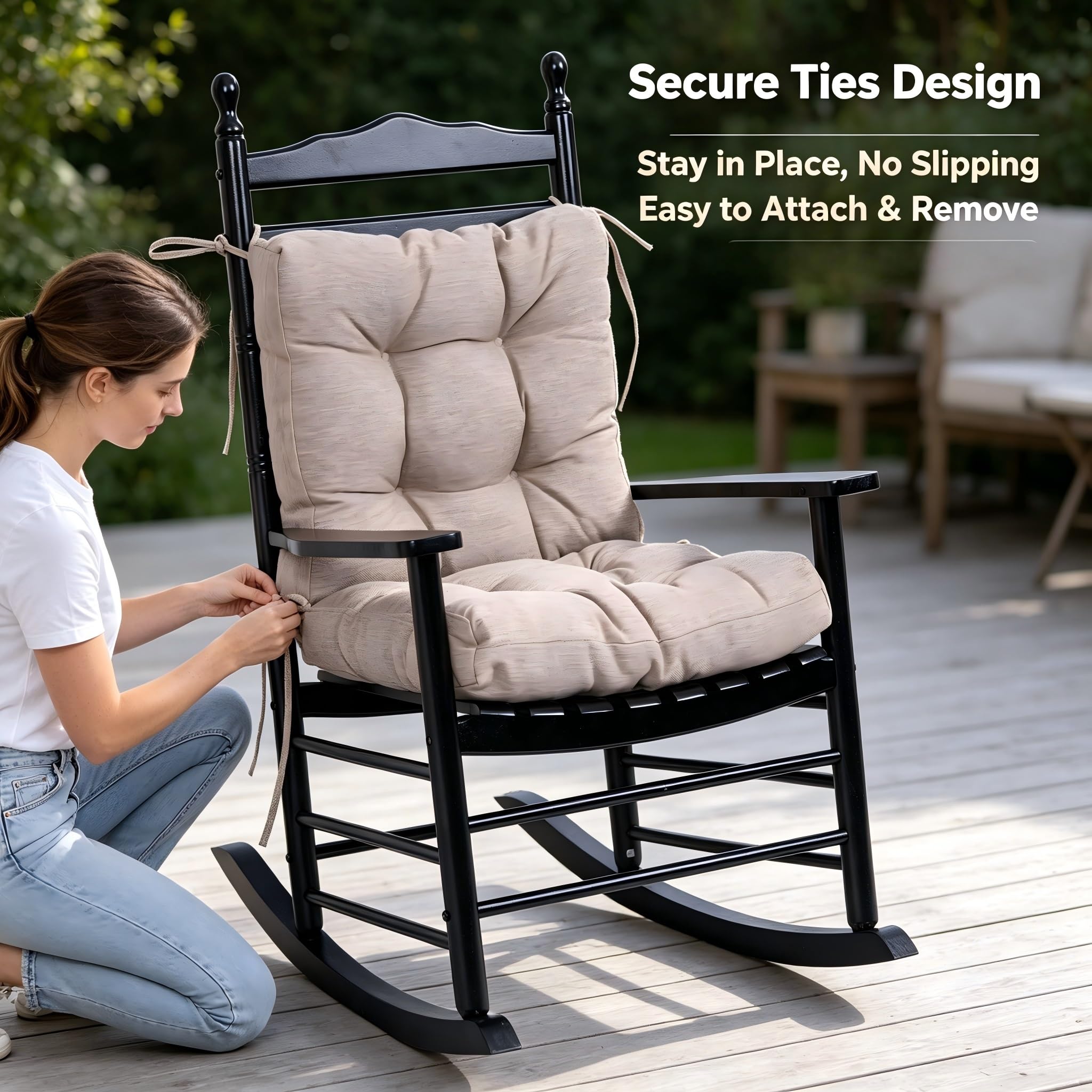 QILLOWAY Outdoor Chair Cushion in outdoor setting