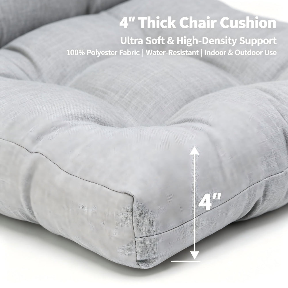 QILLOWAY Outdoor Chair Cushion on a patio chair