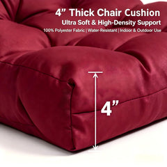 QILLOWAY Outdoor Chair Cushion on a patio chair