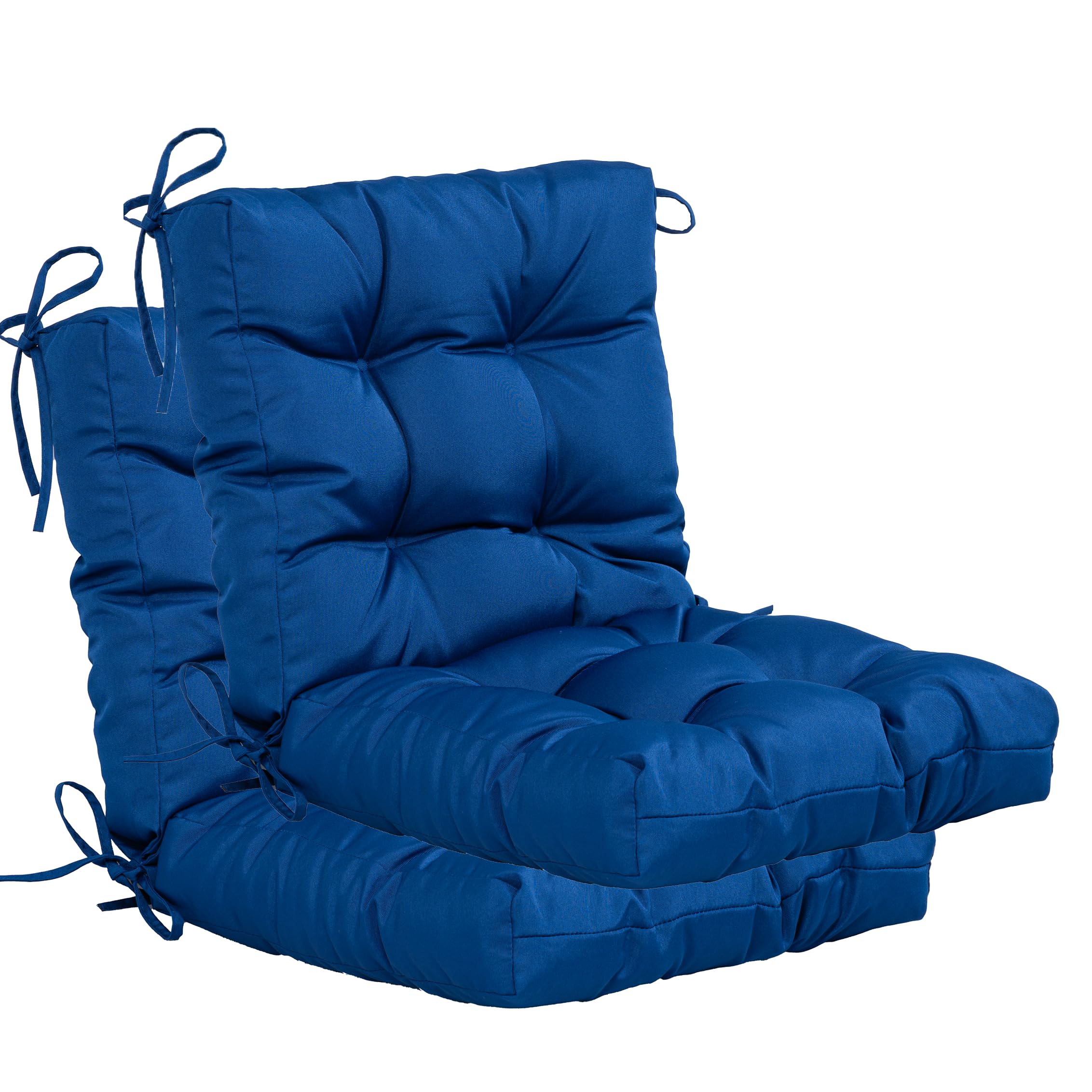 QILLOWAY Outdoor Chair Cushion set of 2 in royal blue front view