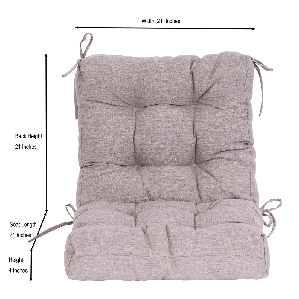 QILLOWAY Outdoor Chair Cushion side view with ties