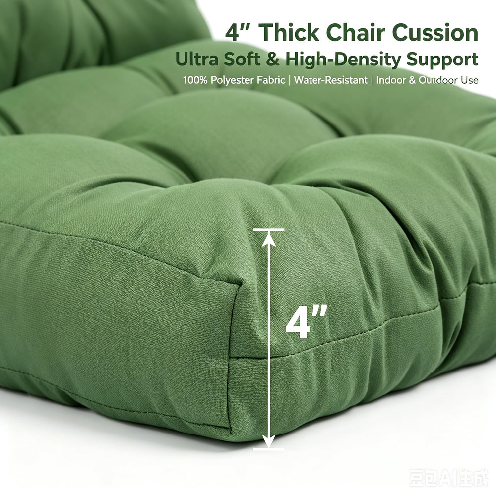 QILLOWAY waterproof outdoor chair cushion on patio chair