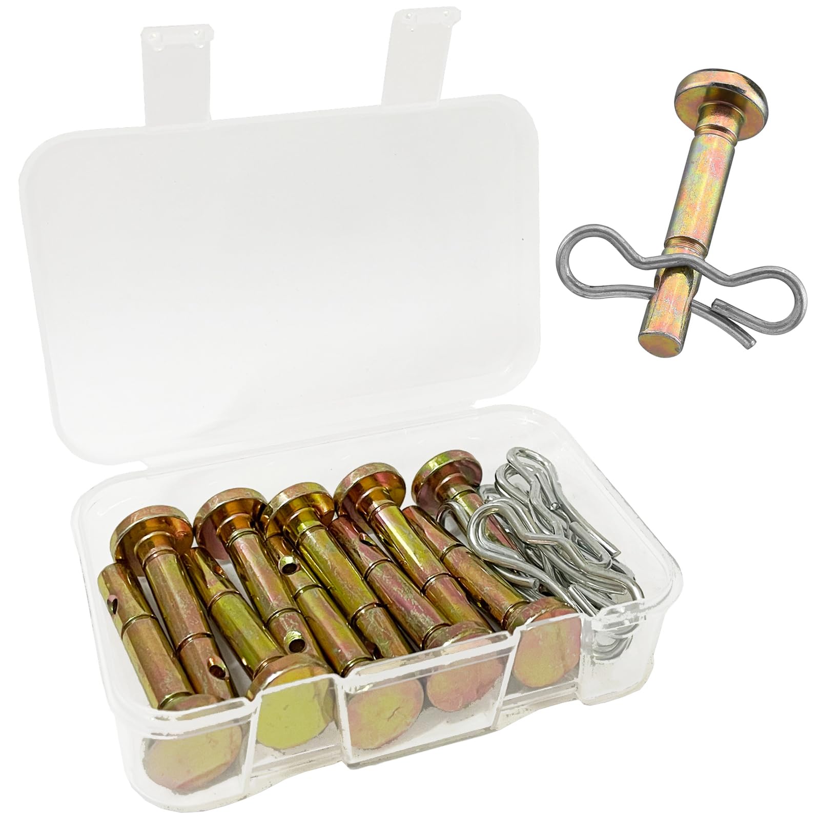 Qloby shear pins and cotter pins package front view