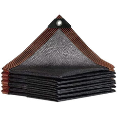 QLOFEI 20'x20' Shade Cloth front view with grommets
