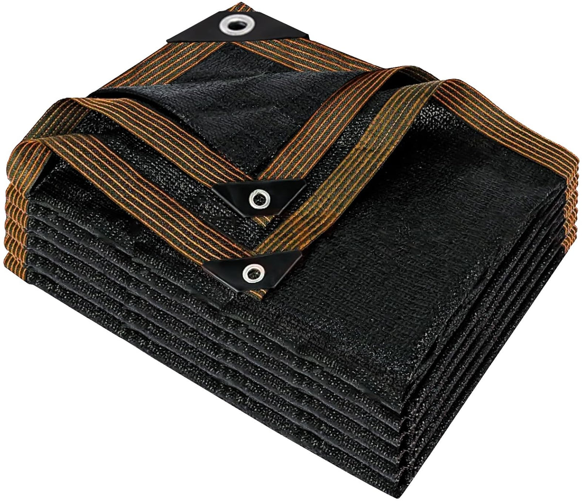 QLOFEI 4x16 FT Shade Cloth front view with grommets