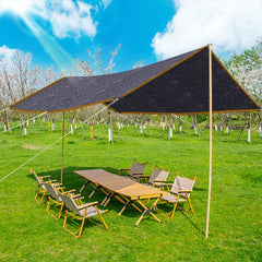 QLOFEI Shade Cloth in use over a garden