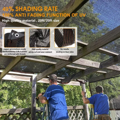QLOFEI Shade Cloth installed in a garden
