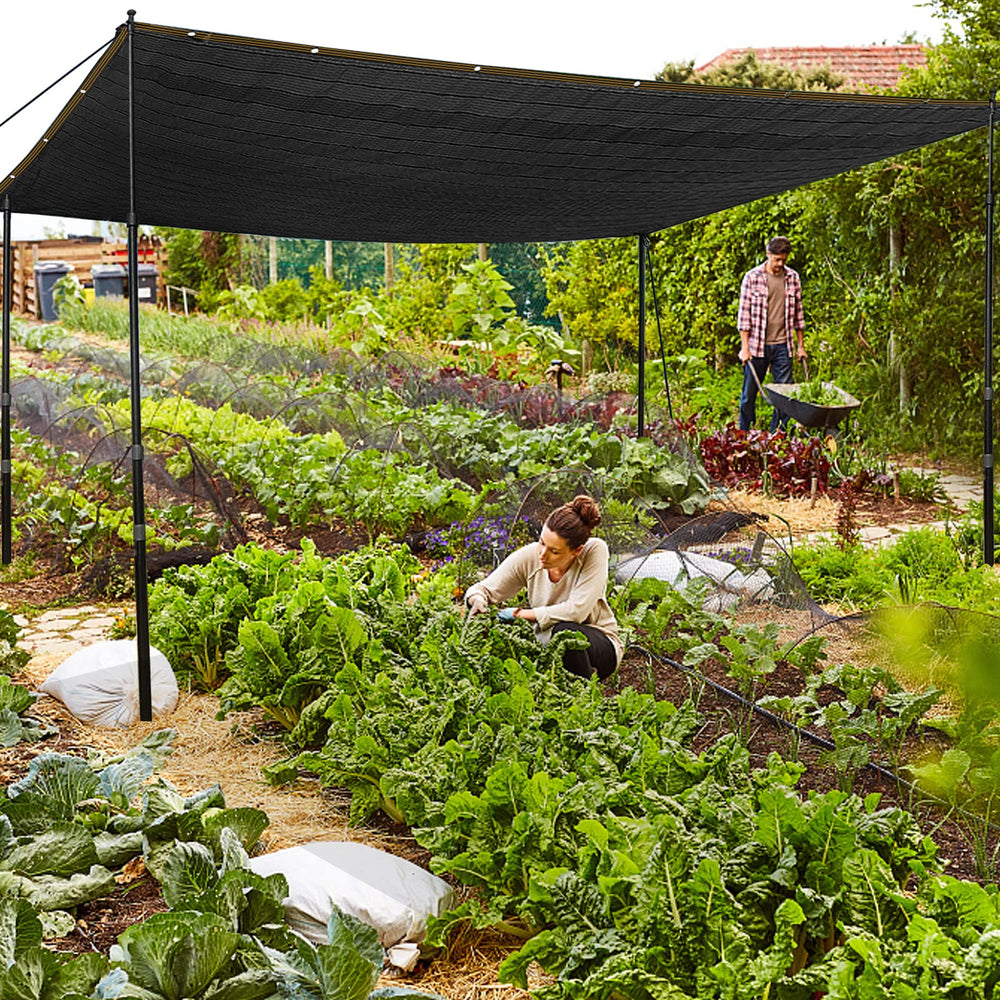 QLOFEI Shade Cloth neatly packaged with dimensions shown