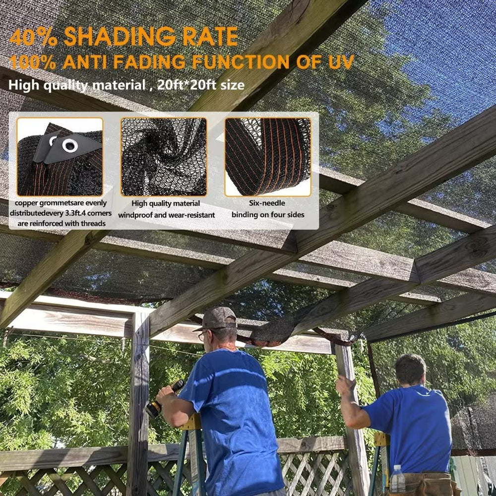 QLOFEI Shade Cloth protecting pets in kennel