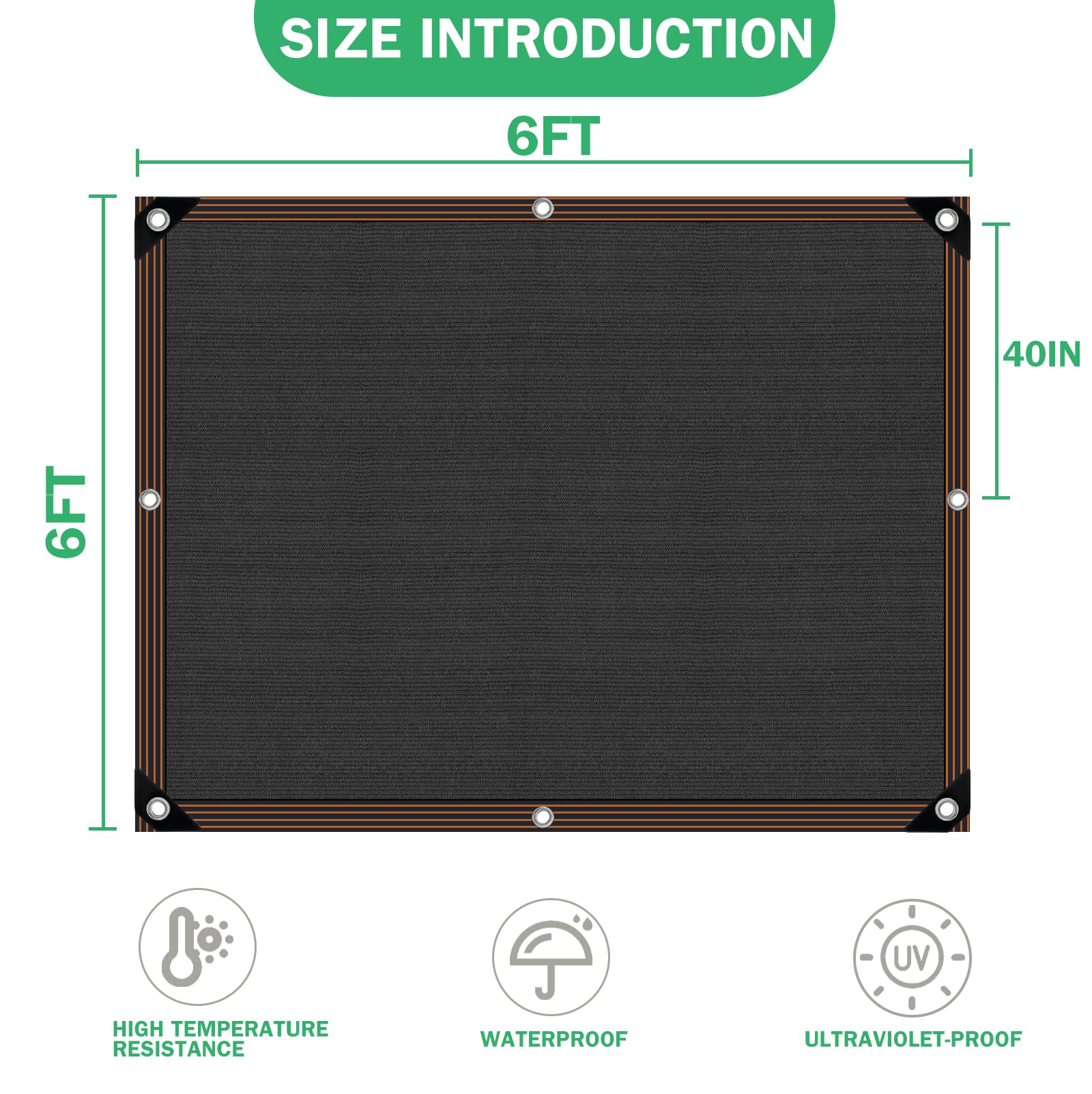 QLOFEI Shade Cloth protecting plants from sunlight