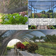QLOFEI Shade Cloth showing grommets every 40 inches