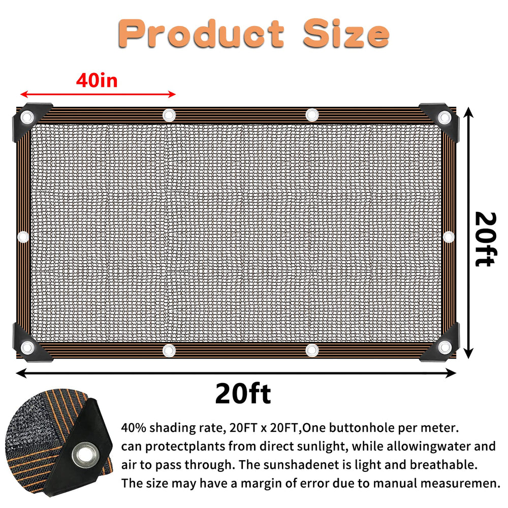 QLOFEI Shade Cloth showing reinforced corners and fabric texture