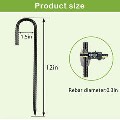 QNLONG 16pcs J-Hook rebar stakes packaging view